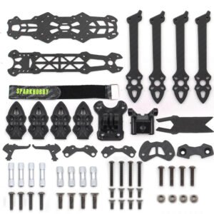 Mark4 5-Inch Carbon Fiber FPV Freestyle Drone Frame With TPU parts - Black