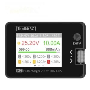 ToolkitRC M710A 1-6S 200W LiPo, Lion, LiHV, LiFe, NiMh PD High Power Multifunctional Balance Charger