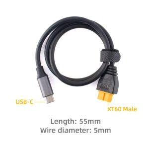 ToolkitRC SC100 USB-C to XT60 Adapter Cable 1 Meter for RC Chargers