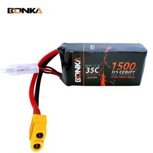 BONKA 1500mAh 35C 3S 11.1V LiPo Battery for Drones Planes
